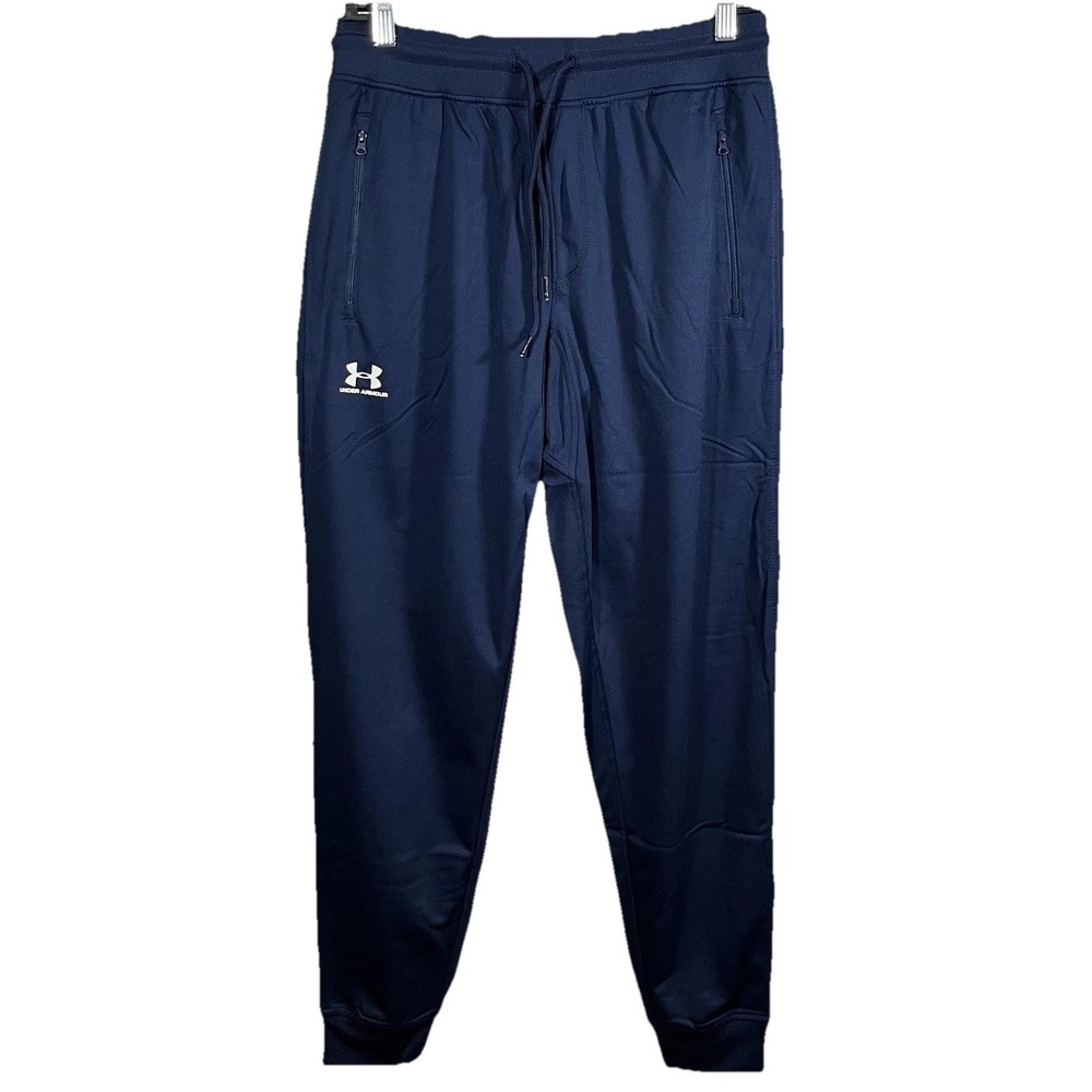 Under Armour UA Rival Fleece Men's Small Blue Joggers Sweatpants New NWT